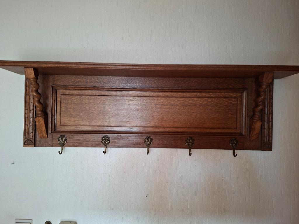 eiken kapstok, Zo goed als nieuw, Minder dan 100 cm, Hout, Ophalen
