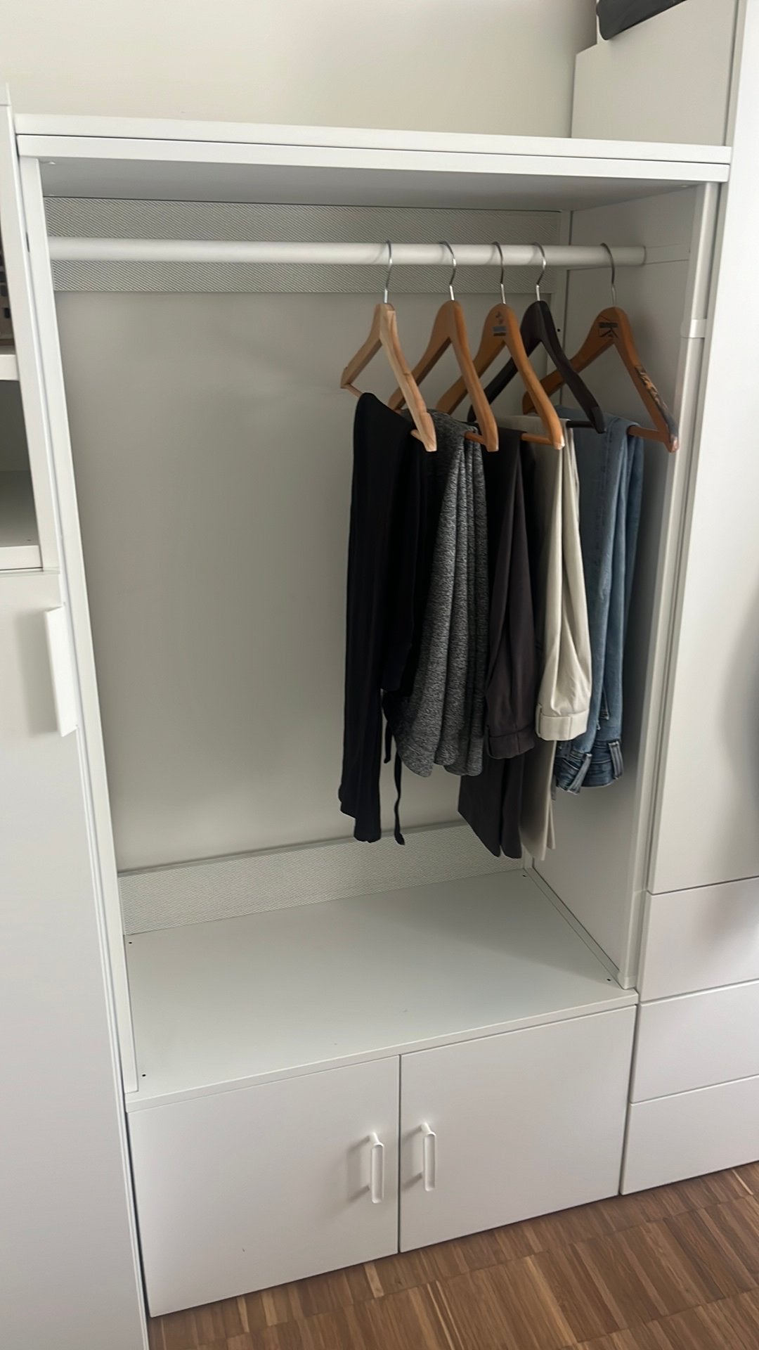 IKEA PLATSA Garderobekast met Hangrail & Opbergkast, Ophalen, Zo goed als nieuw