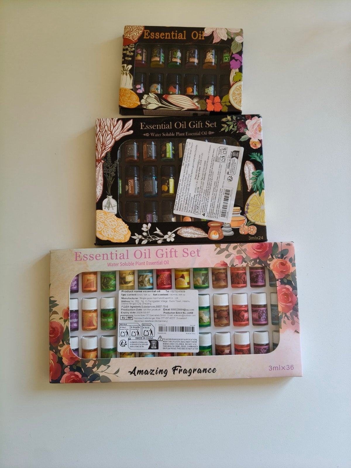 72 flacons huiles essentielles 3ml