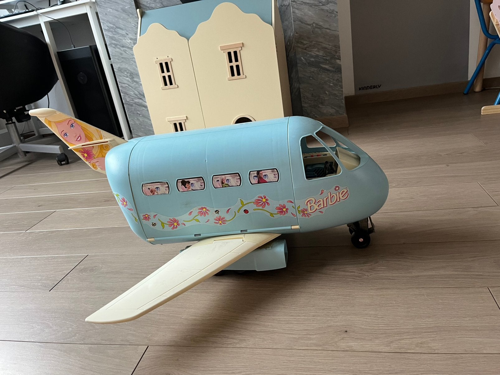 Vliegtuig Barbie, Ophalen, Gebruikt, Vliegtuig