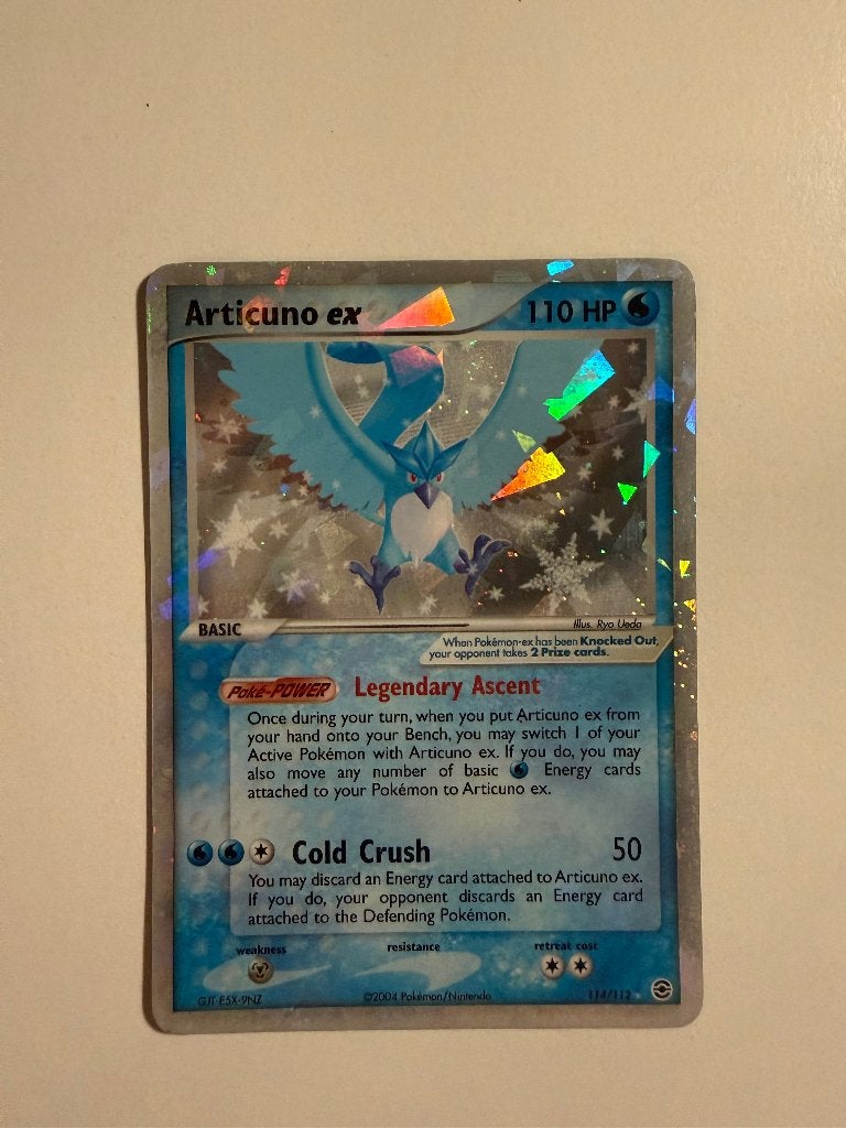 Articuno EX fire red leaf green, Ophalen of Verzenden, Zo goed als nieuw, Losse kaart, Foil