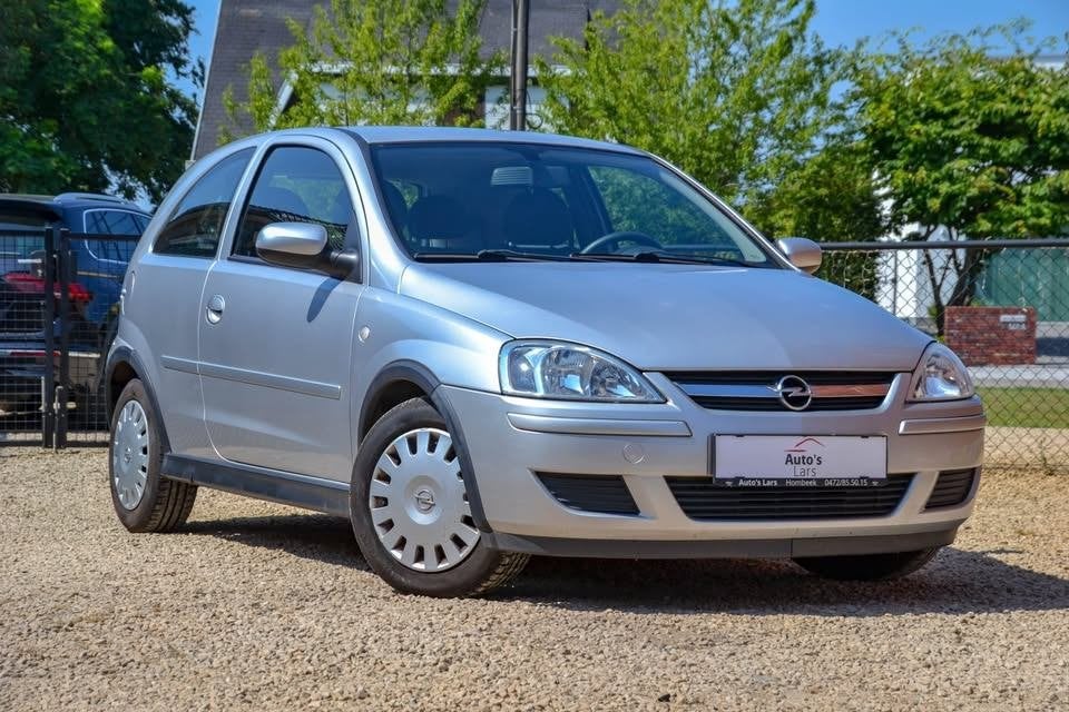 Opel Corsa C 1.2 Twinport Benzine 2005, Auto's, Voorwielaandrijving, Stof, Zwart, 4 cilinders