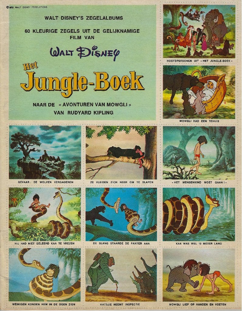 Walt Disney compleet Sluitzegelalbum (1972), Verzamelen, Ophalen of Verzenden, Overige figuren, Gebruikt, Overige typen