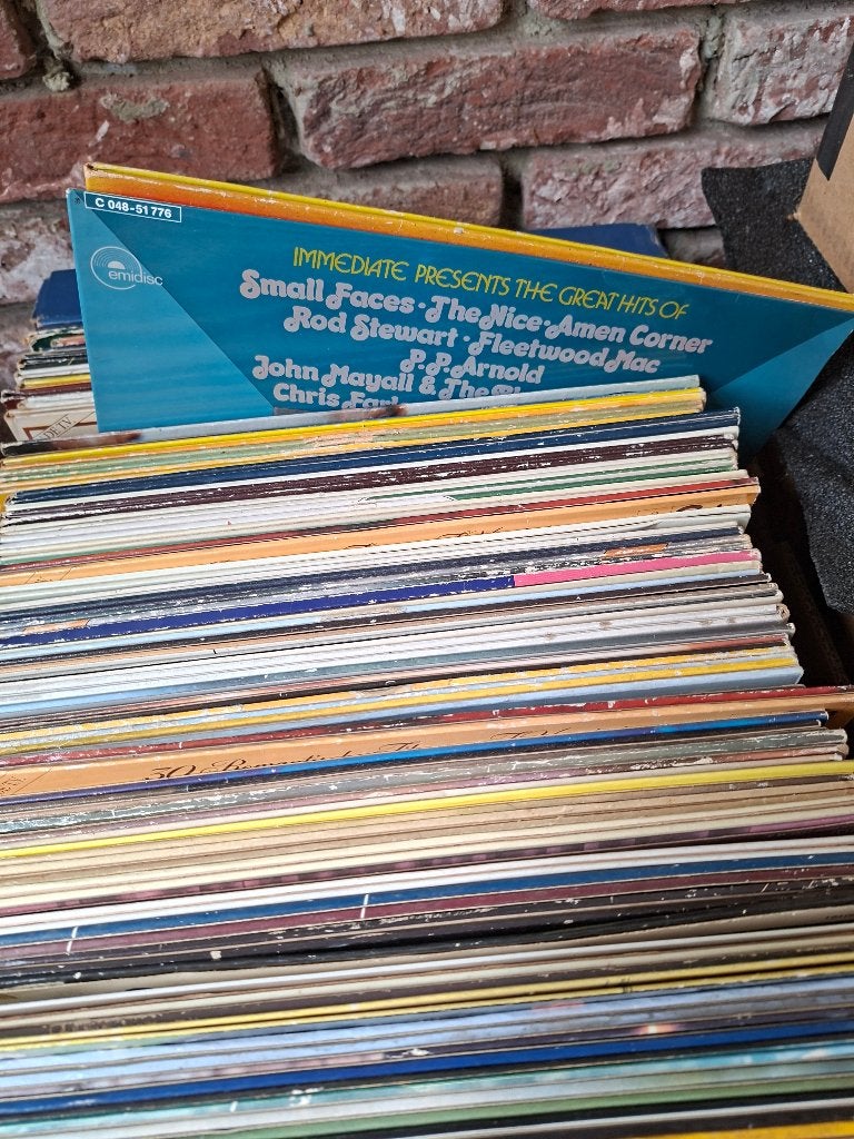 150 Vinyl LP sfeermuziek ganse doos, Cd's en Dvd's, LP, Gebruikt, Overige genres, Ophalen of Verzenden