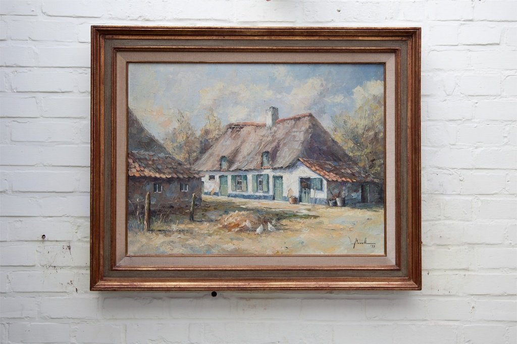 Peinture, Antiquités & Art, Autres sujets, Encadré, Peinture à l'huile, Enlèvement
