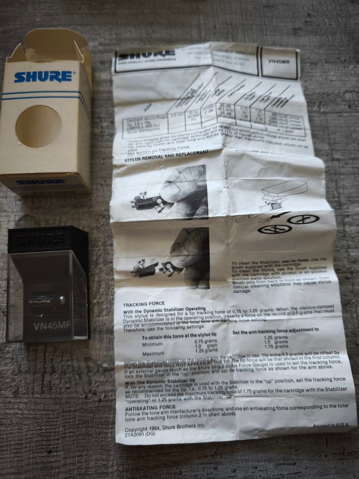 Shure VN45MR original Micro-Ridge V15 Type IV + boîte complè, Enlèvement