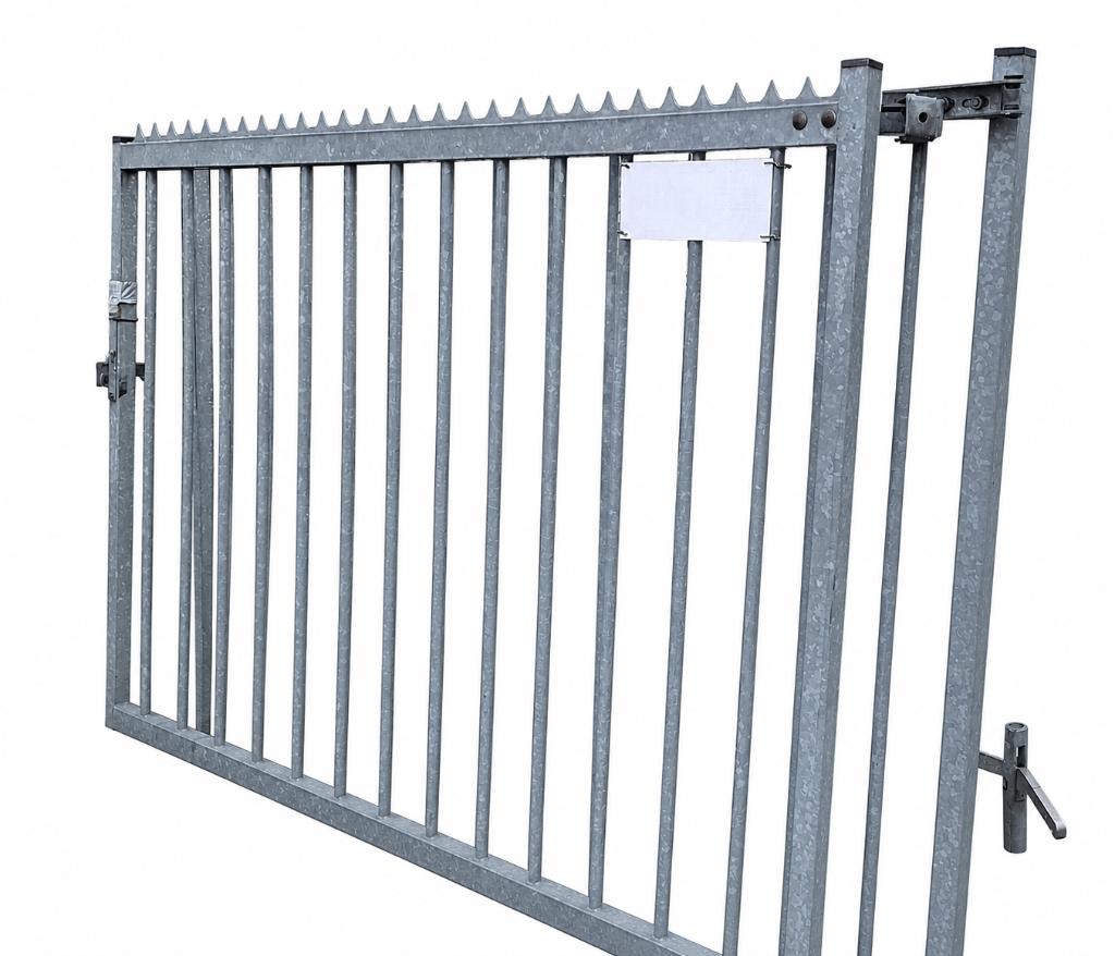 te koop stalen poort, 200 cm ou plus, Enlèvement, 100 à 150 cm, Utilisé