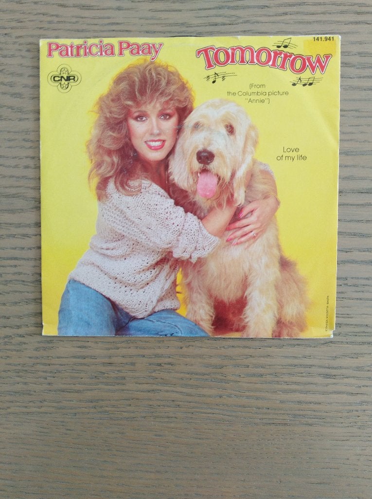 PATRICIA PAAY: "Tomorrow", 7 inch, Zo goed als nieuw, Pop, Fotohoes