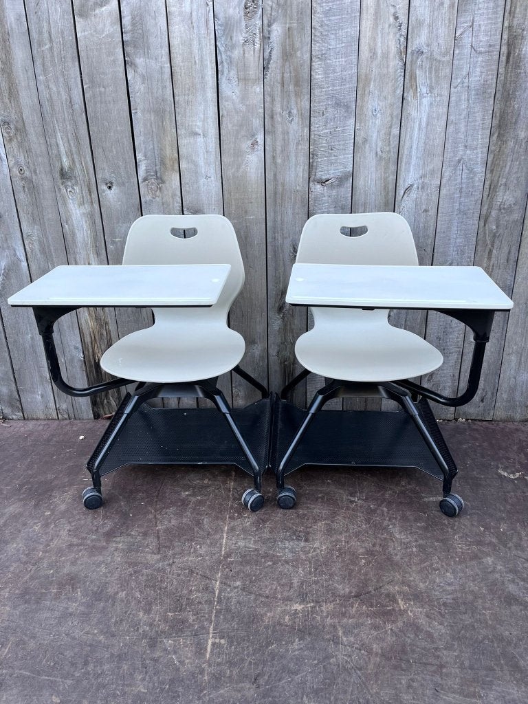 chaises de bureau multifonctions (24 en stock), Maison & Meubles, Bois, Enlèvement ou Envoi, Blanc, Multifunctionele deskchairs
