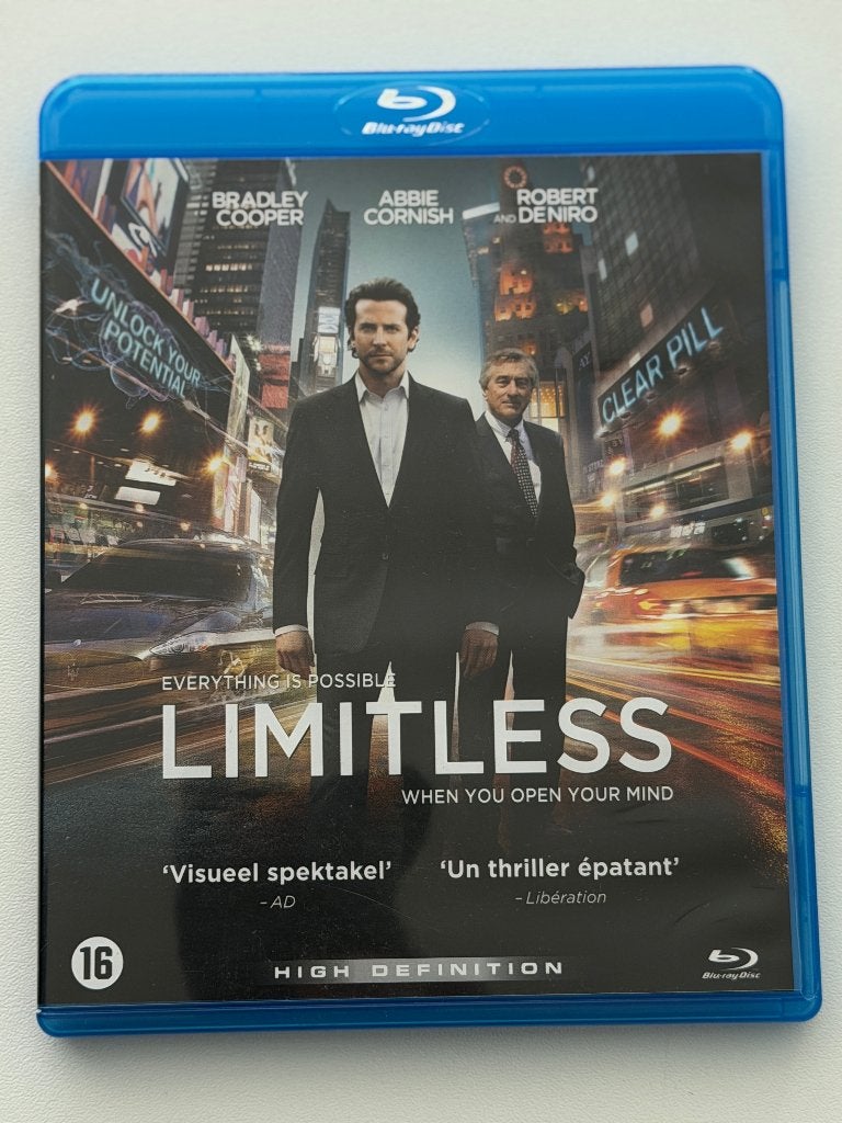 Limitless (Blu-ray) Robert De Niro, Bradley Cooper, Ophalen of Verzenden, Actie