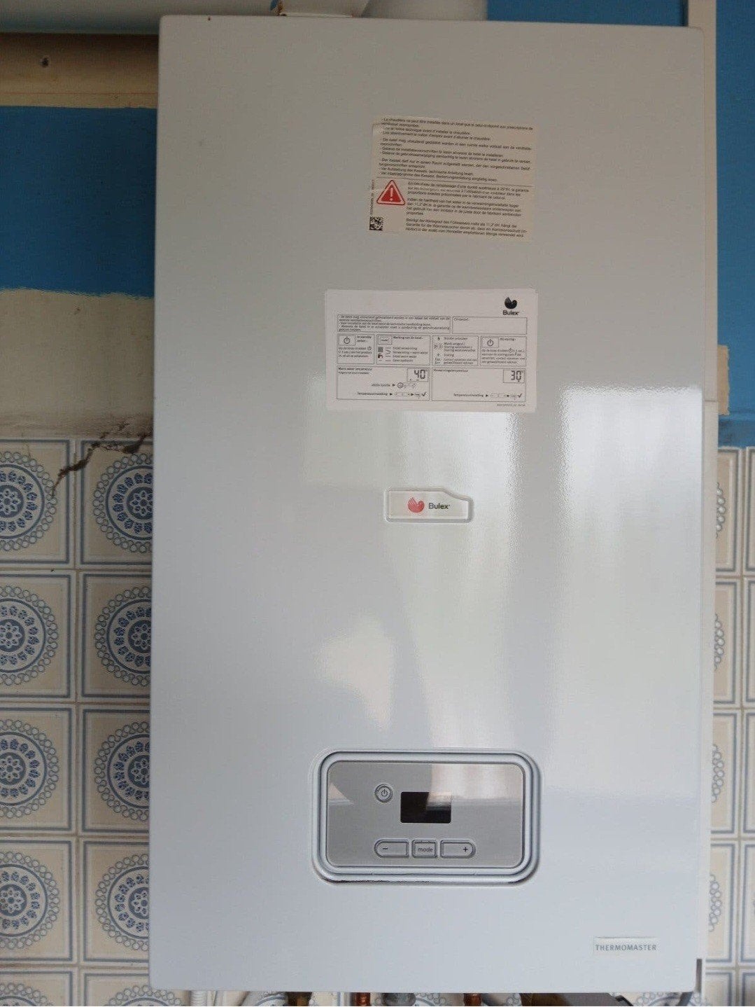 Cv- ketel 18/25 -A Bulex + bijhorende thermostaat, Ophalen, Zo goed als nieuw, Aardgas, 3 t/m 5 jaar oud