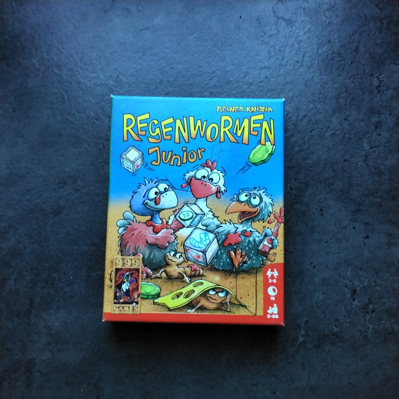 regenwormen junior 999games, Vijf spelers of meer, Ophalen of Verzenden, Gebruikt