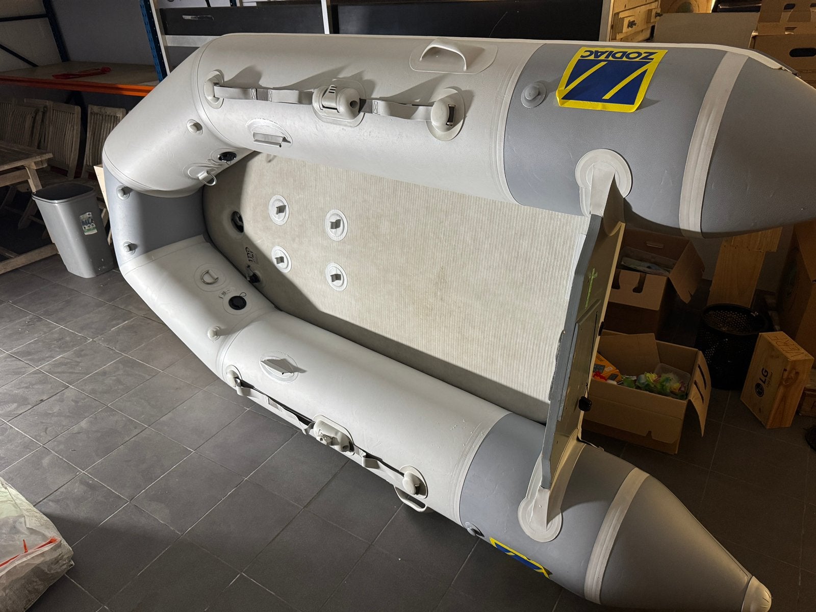 Zodiac fastroller 285 opblaasboot, Watersport en Boten, Rubberboten, Ophalen, Gebruikt, Airdeck, Zodiac