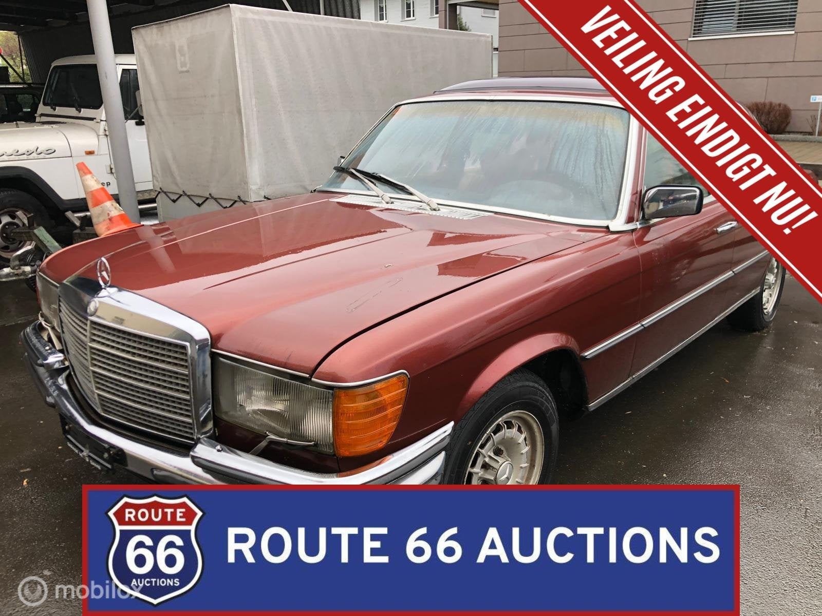 Mercedes-Benz 280 SE | 1976 | Route 66 Auctions, Zwart, Mercedes-Benz, Bedrijf, Handgeschakeld