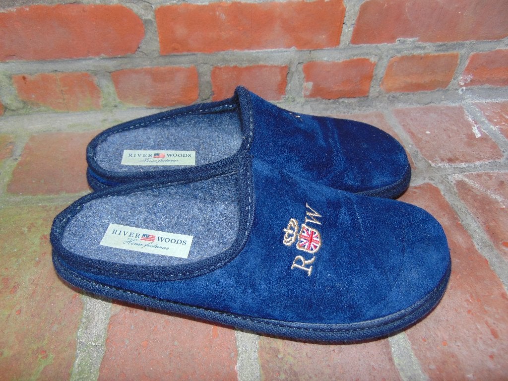 Sloffen River Woods in zeer goede staat, Blauw, Ophalen of Verzenden, Pantoffels of Sloffen, Gedragen