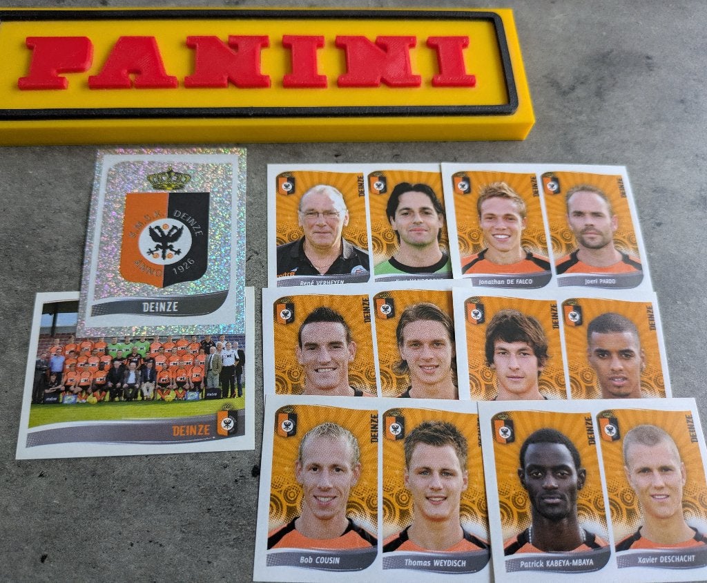 Lot 8 autocollants DEINZE 2009 pour le football Panini 2009, Hobby & Loisirs créatifs, Autocollants & Images, Neuf, Envoi