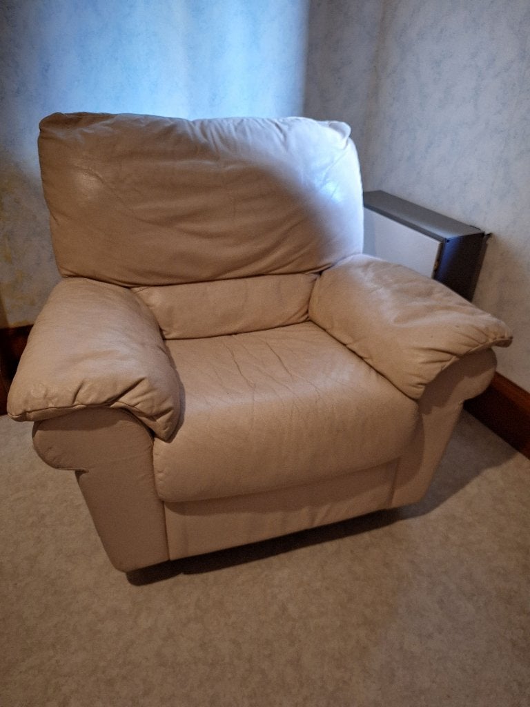 Natuzzi zetel, Huis en Inrichting, Zetels | Zetels, Ophalen, Gebruikt, Eenpersoons, Leer
