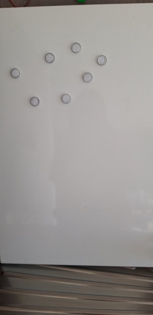 Magneetbord/tekenbord, Ophalen, Gebruikt