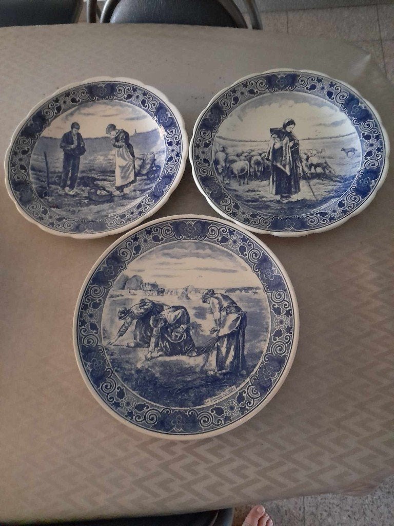 3 Delftse wandborden, Antiek en Kunst, Ophalen of Verzenden