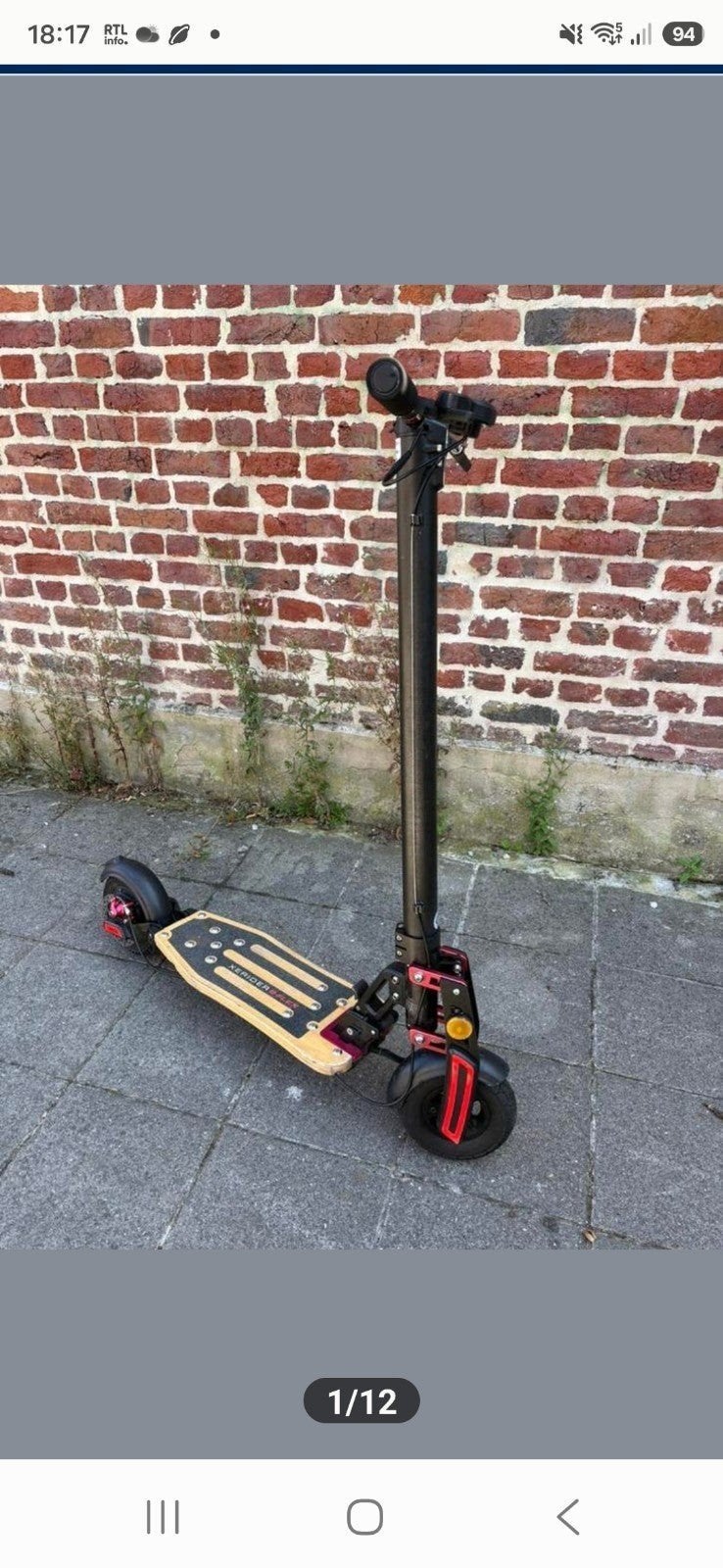 Trotinette xerider parfait etat, Vélos & Vélomoteurs, Enlèvement, Utilisé, Autres types