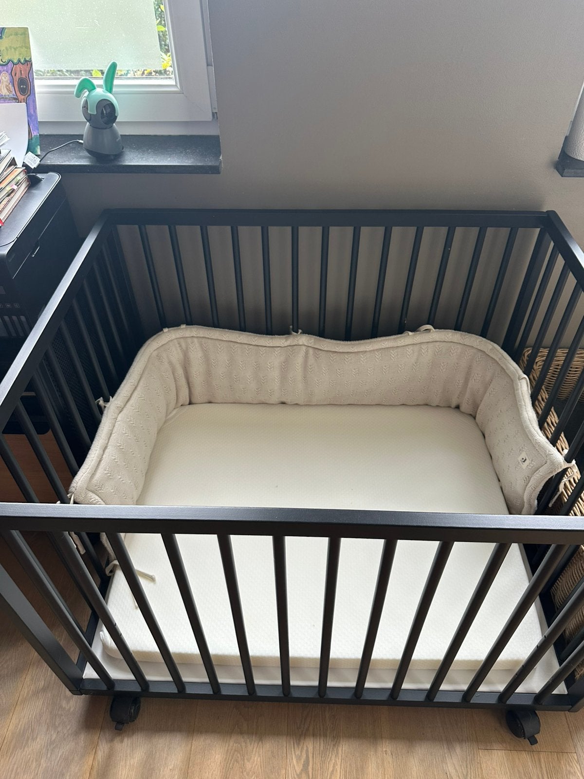 Baby park-bedje inclusief matras,  beschermer en hoes., Ophalen, Zo goed als nieuw