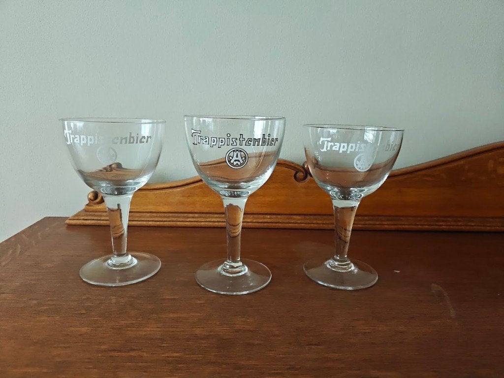 Trappistenbier glazen, Enlèvement ou Envoi, Comme neuf, Verre à bière