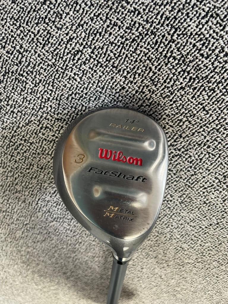Wilson FatShaft Railer 3 Wood 14 met hoes, Sports & Fitness, Golf, Comme neuf, Club, Autres marques, Enlèvement ou Envoi