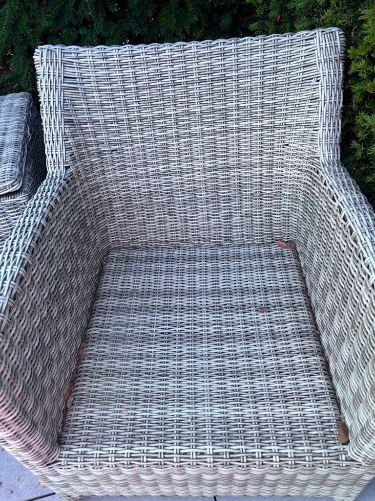 Luxe Wicker tuinset/lounge, Ophalen, 5 zitplaatsen, Gebruikt, Bank