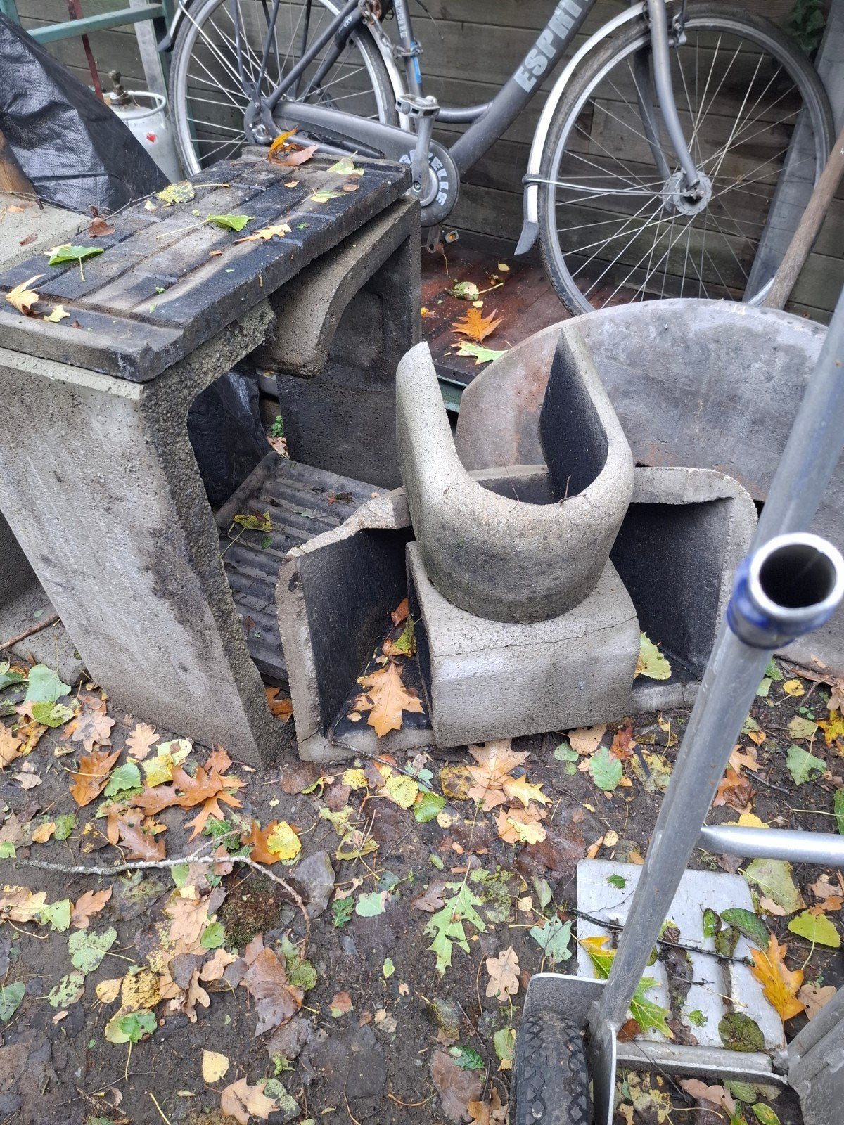 Barbacue, Ophalen, Beton