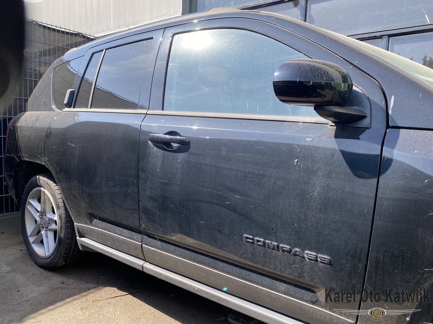 Voordeur rechts Jeep Compass zwart 2014, Jeep, -, Utilisé, Porte