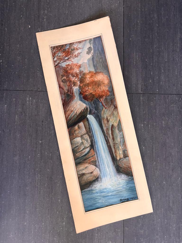Schilderij waterval Hemmings 1921, Ophalen, Zo goed als nieuw