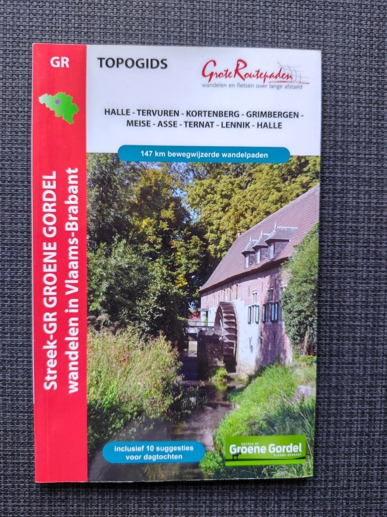 TopoGids Groene Gordel, wandelen in Vlaams-Brabant, 147 km, Ophalen, Zo goed als nieuw
