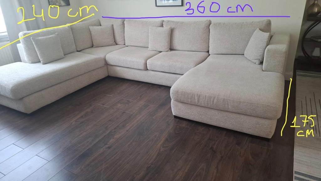 Ruime living U zetel, Ophalen, Zo goed als nieuw