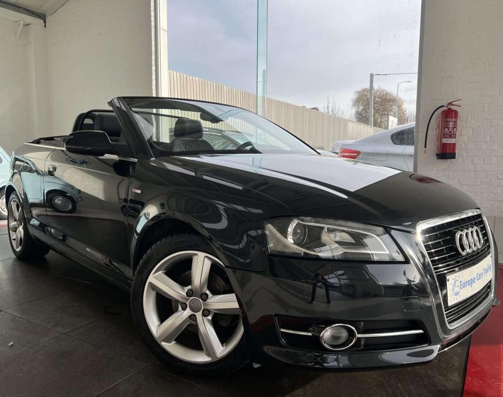 Audi A3 S line 2.0TDI 140CH CAB CABRIO DISTRIBUTION NEUVE CU, Auto's, 4 zetels, Gebruikt, Zwart, Cabriolet