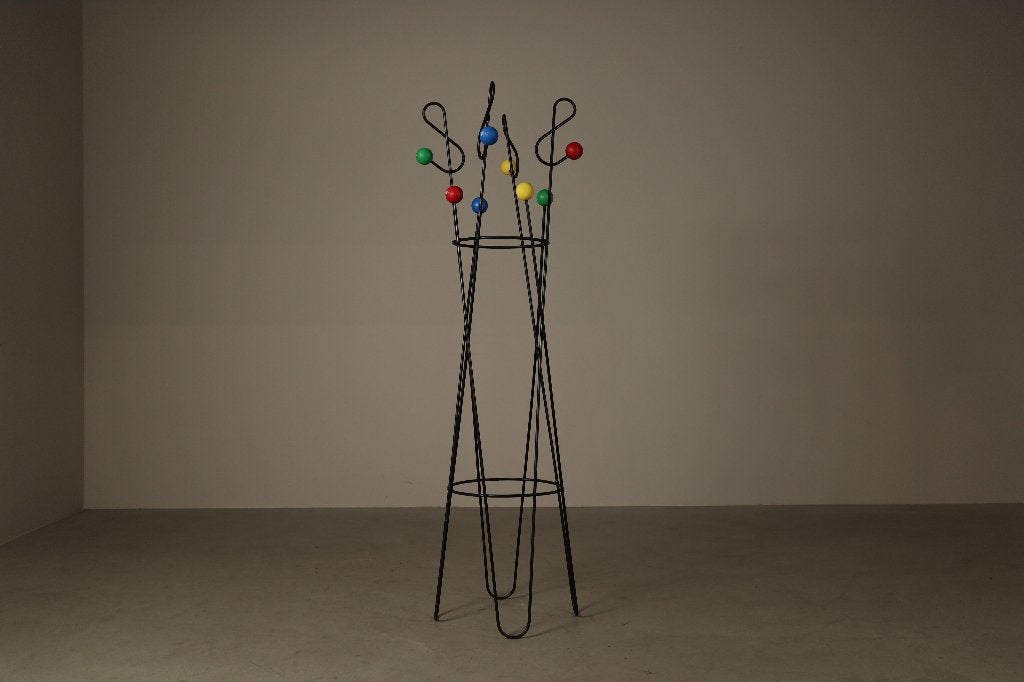 Freestanding Coat and Hat Stand in the Style of Roger Féraud, Ophalen, Zo goed als nieuw