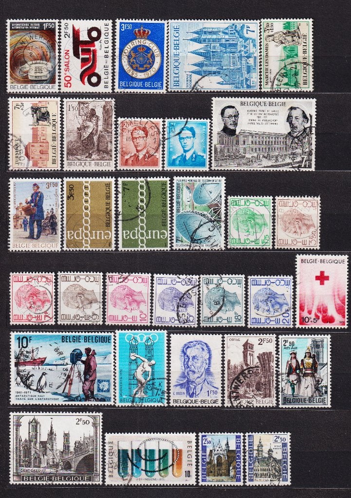 Belgique 1971 année complète oblitéré, Timbres & Monnaies, Timbres | Europe | Belgique, Envoi, Affranchi, Oblitéré