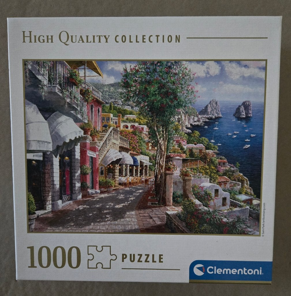Puzzel Clementoni 1.000 st. “Afternoon in Capri”, Ophalen of Verzenden, 500 t/m 1500 stukjes, Zo goed als nieuw, Legpuzzel