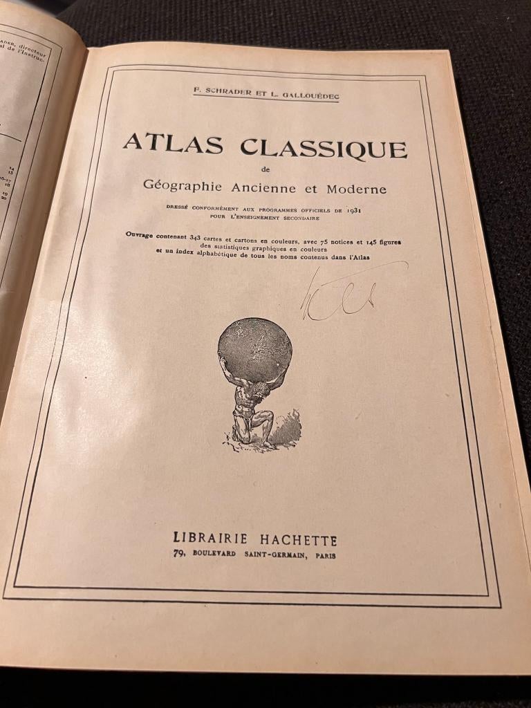 Atlas classique de géographie ancienne et moderne - Schrader, Enlèvement ou Envoi, F. Schrader et L. Gallouédec Dressé
