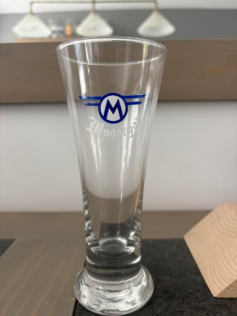 Duvel Moortgat Fluit blauw-wit, Verzamelen, Ophalen, Zo goed als nieuw