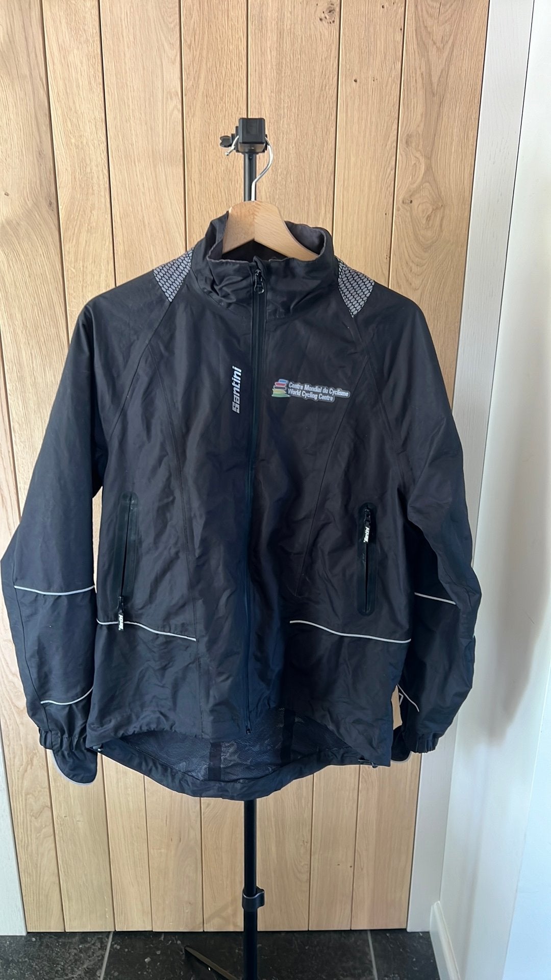 Veste coupe-vent/pluie Santini taille S, Enlèvement ou Envoi, Comme neuf, S, Vêtements d'extérieur