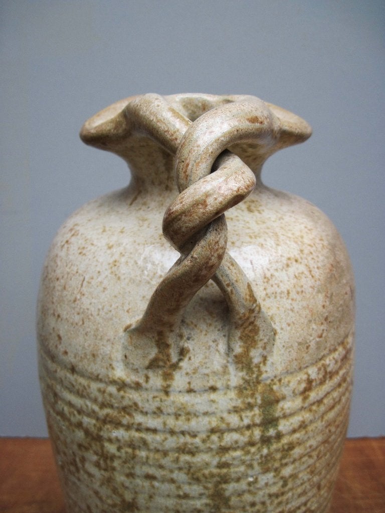 ROGER GUERIN VASE GRES CERAMIQUE ART DECO BOUFFIOULX, Antiquités & Art, Enlèvement