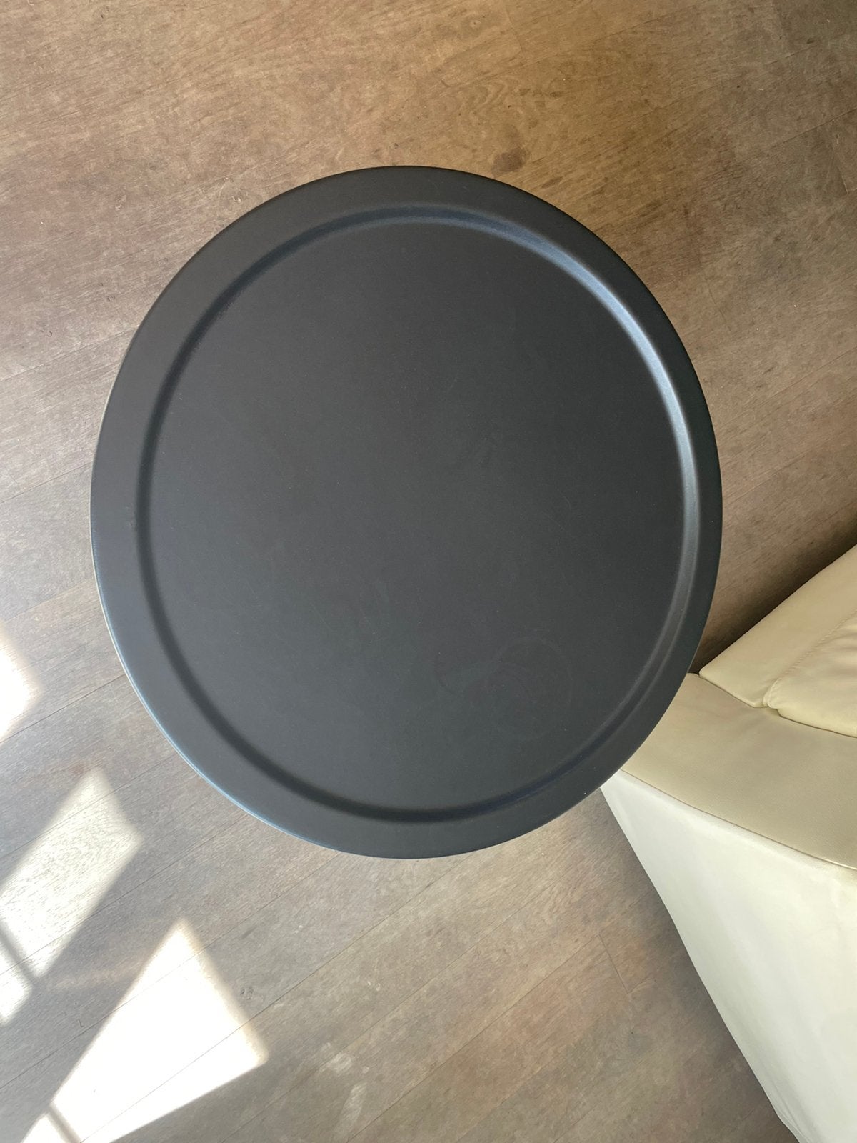 Opbergtafel zwart (60 cm - 44 cm) - metaal, Maison & Meubles, Accessoires pour la Maison | Plataux & Paniers, Enlèvement, Rond