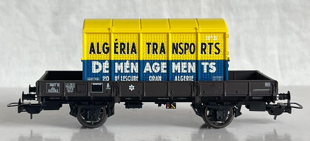 LS-Models 30242: wagon plat Typ OCEM "Algéria Transports", Hobby en Vrije tijd, Modeltreinen | H0, Overige merken, Gelijkstroom of Wisselstroom