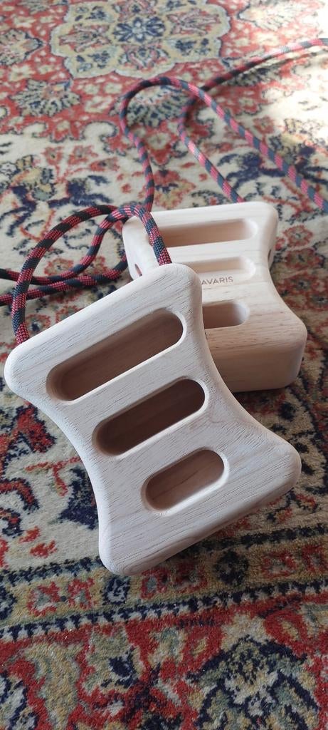 Navaris set houten hangboards - klimtraining - NIEUW, Sports & Fitness, Enlèvement, Neuf, Accessoire d'escalade