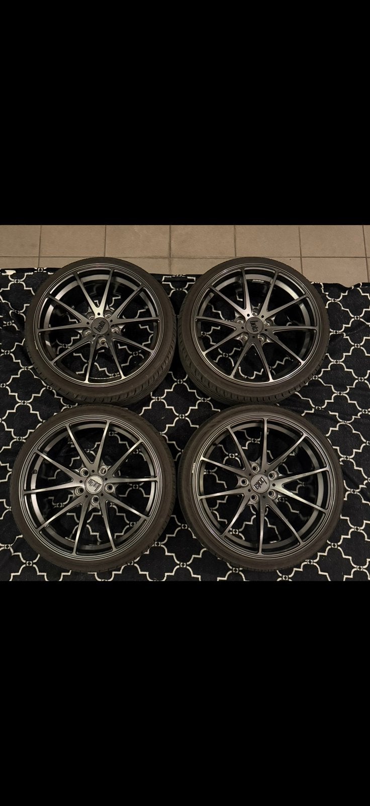 SET 5x110 BOLA B9 VELGEN+BANDEN (NIEUWSTAAT), Auto-onderdelen, Banden en Velgen, Ophalen, 18 inch, Nieuw, 205 mm