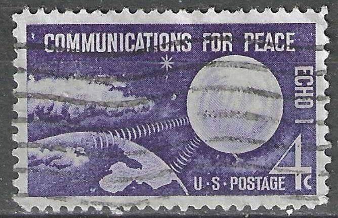 USA 1960 - Yvert 708 - Echo I - Voor de Vrede (ST), Verzenden, Gestempeld