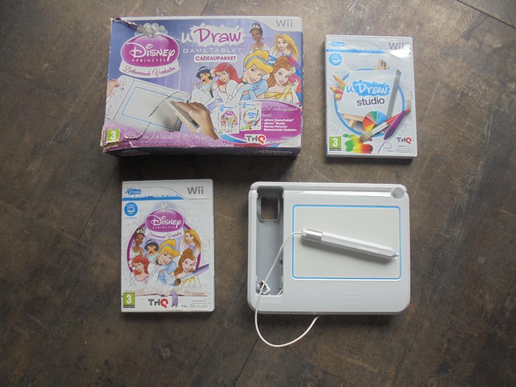 U Draw Studio + Disney + Game Pad voor Wii (zie foto's), Puzzel en Educatief, Gebruikt, Verzenden, 1 speler