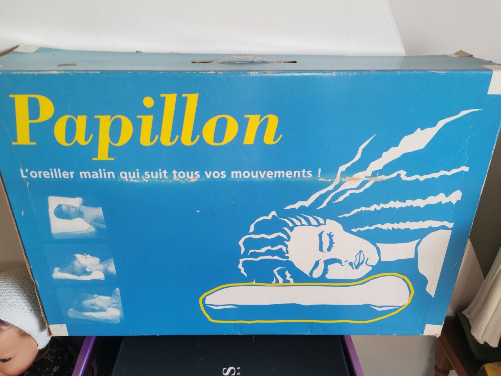 Papillon orthopedisch nek hoofdkussen, Overige maten, Wit, Overige materialen, Ophalen of Verzenden