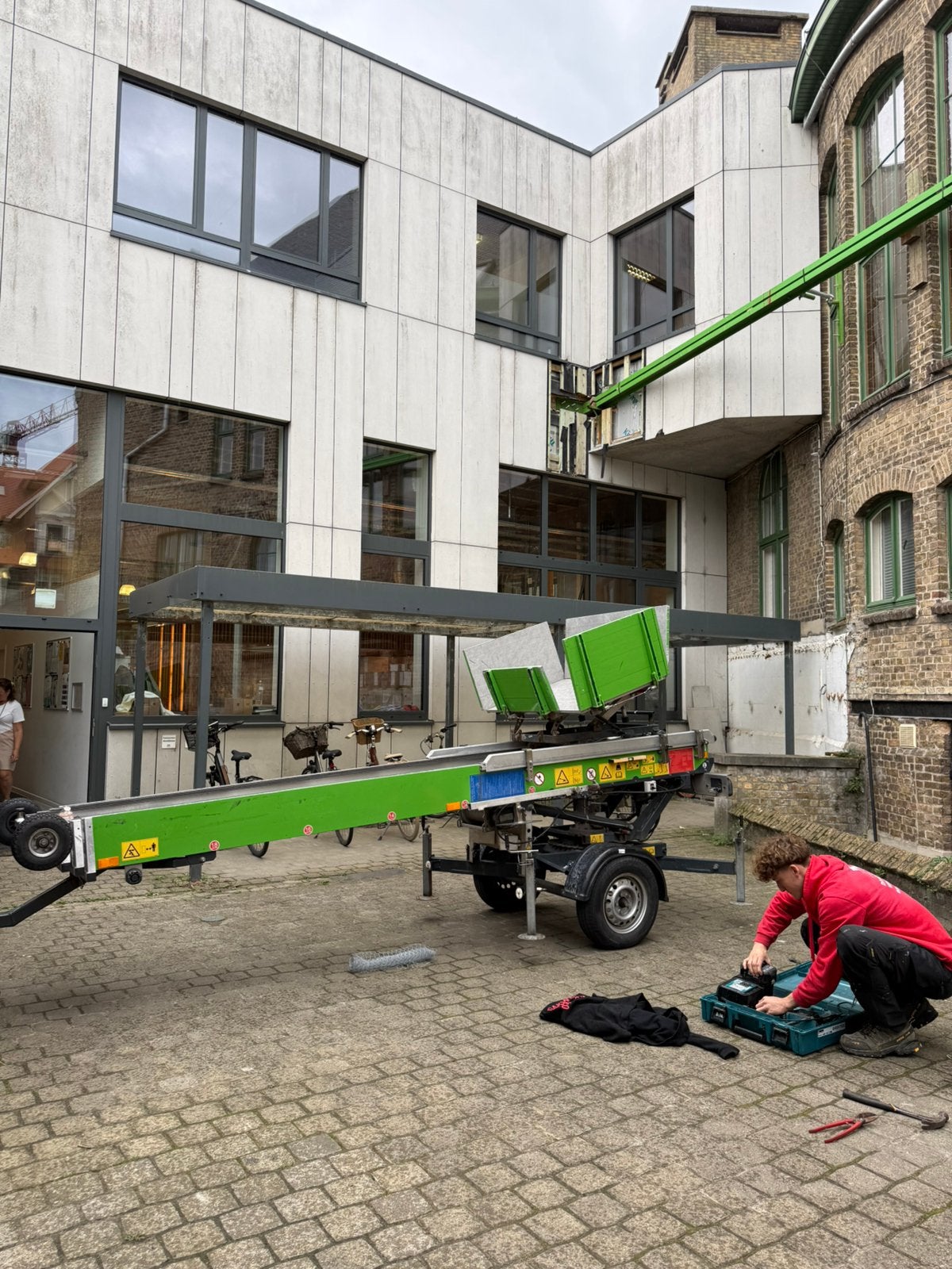 Mooie ladderlift elektrisch perfecte staat 18 m, Zakelijke goederen, Ophalen of Verzenden