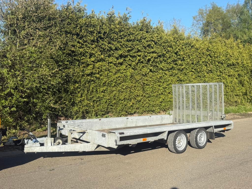 Vlemmix machinetransporter 3500kg 180x400cm, Auto diversen, Aanhangers en Bagagewagens, Ophalen, Gebruikt